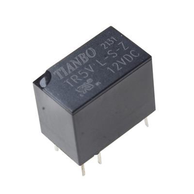 RELAY 12V 1A 1C 6PIN | TR5V L-S-Z 12VDC | رله کوچک 12 ولت 1 آمپر 1 کنتاکت مدل TR5V