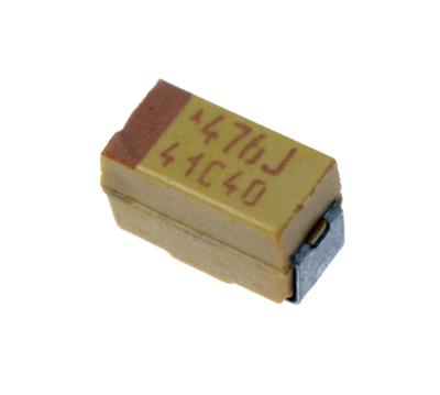 TANTALUM CAPACITOR 47UF 6.3V 10% SMD A | TAJA476K006RNJ | خازن تانتالیوم 47 میکرو فاراد 6.3 ولت smd سایز  A