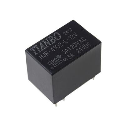 RELAY 12V 3A 1C 6PIN | HJR-4102-L-12V | رله بوبین وسط 12 ولت 3 آمپر 1 کنتاکت مدل 4102