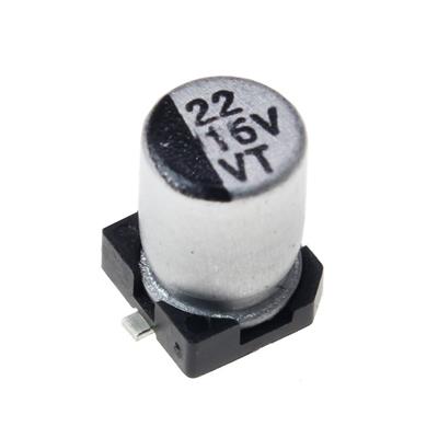 22UF 16V SMD 4*5.4MM | خازن الکترولیت اس ام دی 22 میکرو فاراد 16 ولت