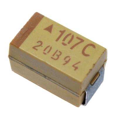 TANTALUM CAPACITOR 100UF 16V 10% SMD C | TAJC107K016RNJ | خازن تانتالیوم 100 میکرو فاراد 16 ولت smd سایز  C