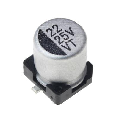 22UF 25V SMD 5*5.4MM | خازن الکترولیت اس ام دی 22 میکرو فاراد 25 ولت