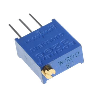 MULTITURN TRIMMING POTENTIOMETER 2KOHMS | 3296W-1-202 | مولتی ترن 2 کیلو اهم ایستاده