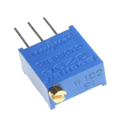 MULTITURN TRIMMING POTENTIOMETER 1KOHMS | 3296W-1-102 | مولتی ترن 1 کیلو اهم ایستاده