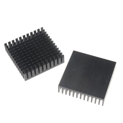 ALUMINIUM HEAT SINK 40X40X10MM (BLACK)