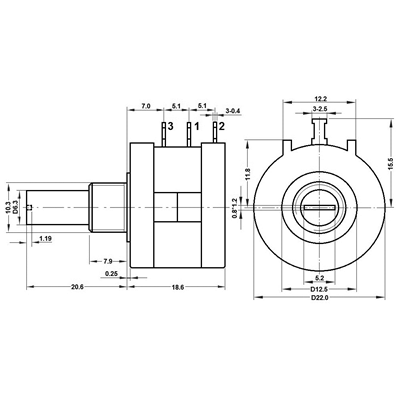 3590S ADJUSTMENT KNOB