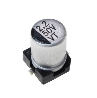 2.2UF 50V SMD 4*5.4MM | VES2R2M1HTR-0405 | خازن الکترولیت اس ام دی 2.2 میکرو فاراد 50 ولت