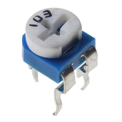 POTENTIOMETER 10KOHMS BLUE | RM-065-10K | پتانسیومتر 10 کیلو اهم خوابیده آبی