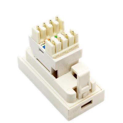 RJ45 CAT6 UTP OUTLET+COVER WHITE