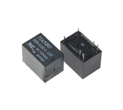 RELAY 12V 3A 1C 6PIN | رله بوبین وسط 12 ولت 3 آمپر 1 کنتاکت مدل 4102