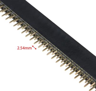 PIN HEADER 2*40 FEMALE ST 2.54MM | PBD-2.54-2X40GF | پین هدر 2*40 مادگی صاف 2.54 میلی متر