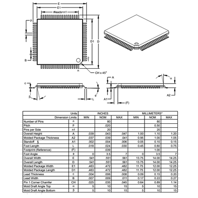 DSPIC30F6014A-30I/PF