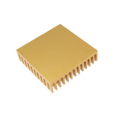 ALUMINIUM HEAT SINK 40X40X10MM (GOLD)