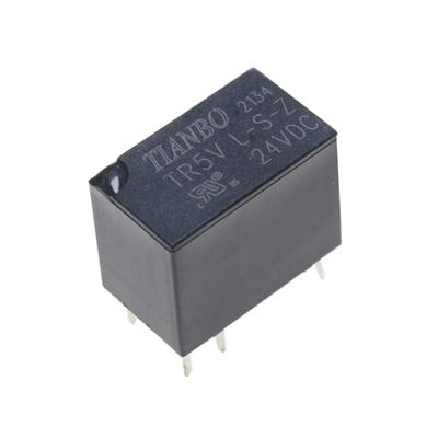 RELAY 24V 1A 1C 6PIN | TR5V L-S-Z 24VDC | رله کوچک 12 ولت 1 آمپر 1 کنتاکت مدل TR5V