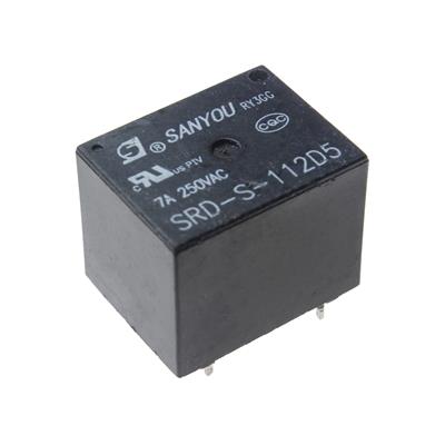 RELAY 12V 7A 1C 5PIN | SRD-S-112D5 | رله پایه میلون 12 ولت 7 آمپر 1 کنتاکت برند SANYOU