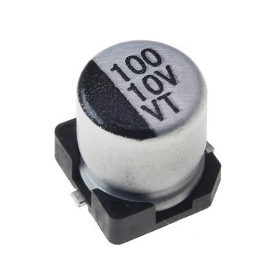 100UF 10V SMD 5*5.4MM | خازن الکترولیت اس ام دی 100 میکرو فاراد 10 ولت