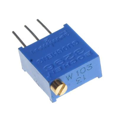 MULTITURN TRIMMING POTENTIOMETER 10KOHMS | 3296W-1-103 | مولتی ترن 10 کیلو اهم ایستاده