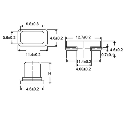 CRYSTAL 10.000 MHZ SMD 10PPM