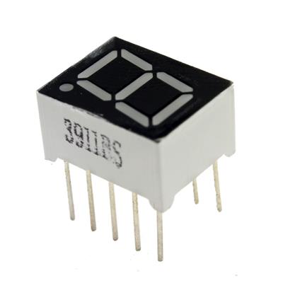 7SEGMENT DISPLAY 1DIGIT COMMON ANODE 10*13 RED | CL3911BS | سون سگمنت آند تک قرمز3911 سایز 10*13 