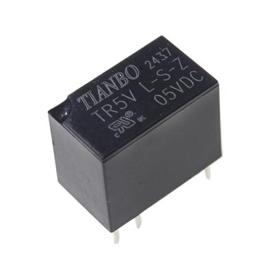 RELAY 5V 1A 1C 6PIN | TR5V L-S-Z 05VDC | رله کوچک 5 ولت 1 آمپر 1 کنتاکت مدل TR5V