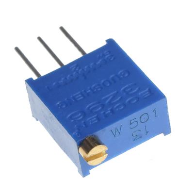 MULTITURN TRIMMING POTENTIOMETER 500OHMS | 3296W-1-501 | مولتی ترن 500 اهم ایستاده