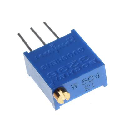 MULTITURN TRIMMING POTENTIOMETER 500KOHMS | 3296W-1-504 | مولتی ترن 500 کیلو اهم ایستاده