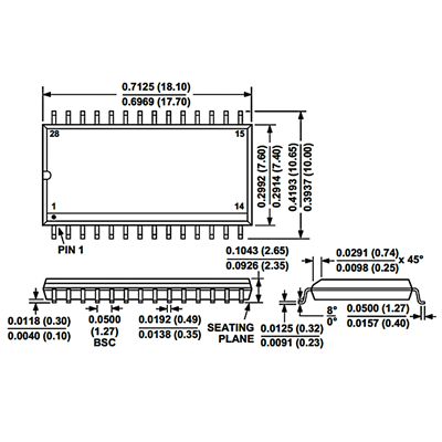 PIC32MX250F128B-I/SO