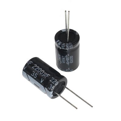 2200UF/35V-16X25-105C-BLACK | KM222M1VBKJ1625VBK