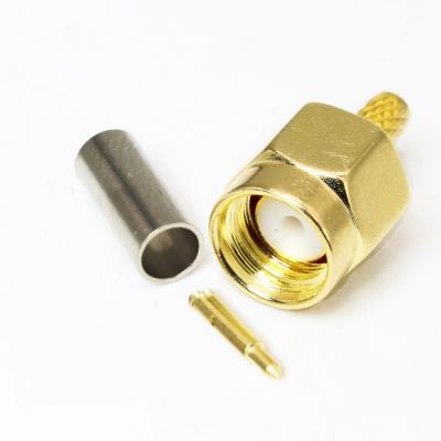 RF MALE SMA CONNECTOR FOR CABLE RG-174