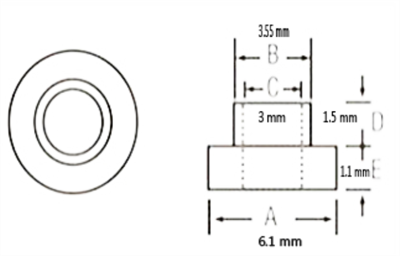 TRANSISTOR INSULATING BUSH TO-220