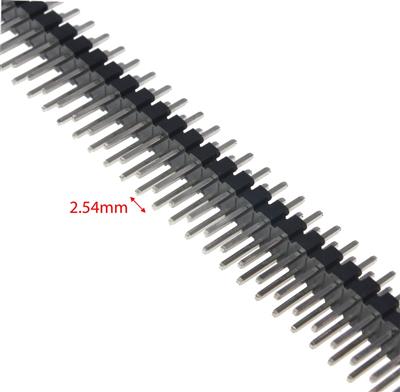 PIN HEADER 2*40 MALE ST 2.54MM | PLD-2.54-2X40GF | پین هدر 2*40 نری صاف 2.54 میلی متر