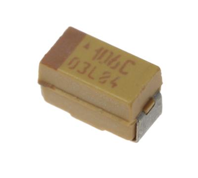 TANTALUM CAPACITOR 10UF 16V 10% SMD A | TAJA106K016RNJ | خازن تانتالیوم 10 میکرو فاراد 16 ولت smd سایز  A