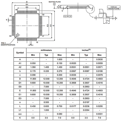 MSP430F2618TPM