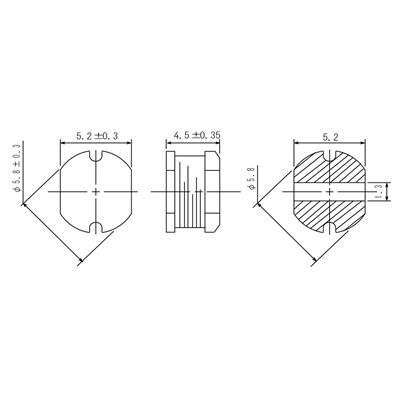 INDUCTOR CD54 100UH 5*5*4 SMD | CD54-101M | سلف 100 میکرو هانری SMD 5*5*4 