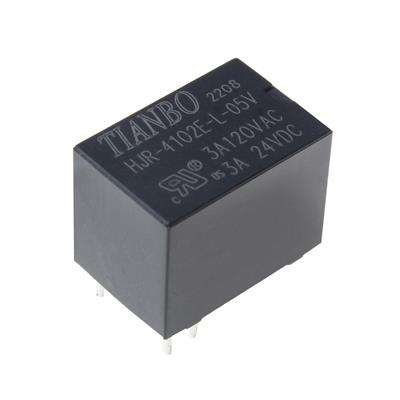 RELAY 5V 3A 1C 5PIN E | HJR-4102E-L-05V | رله بوبین کنار 5 ولت 3 آمپر 1 کنتاکت مدل 4102E