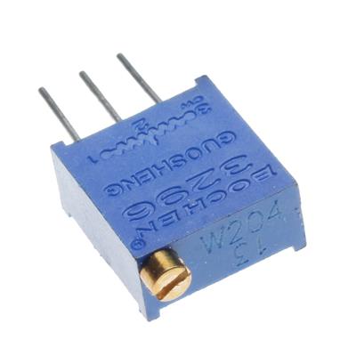 MULTITURN TRIMMING POTENTIOMETER 200KOHMS | 3296W-1-204 | مولتی ترن 200 کیلو اهم ایستاده